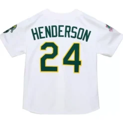 Mitchell & Ness Mlb Authentic-Authentic Jersey Oakland Athletics Home 1990 Rickey Henderson