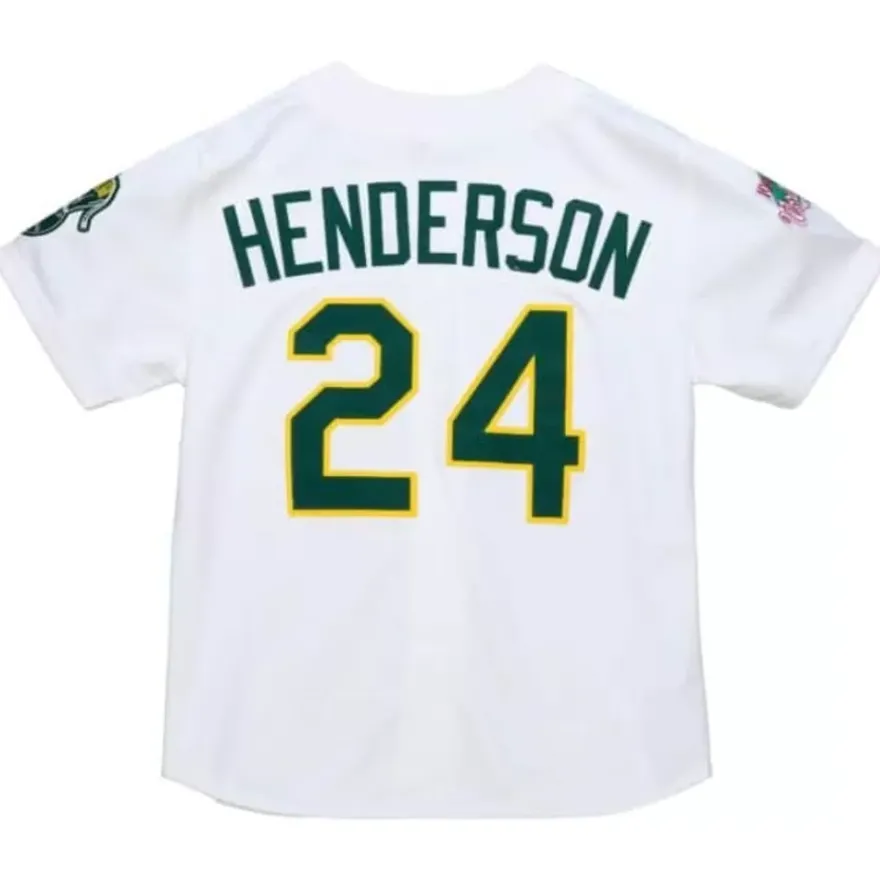 Mitchell & Ness Mlb Authentic-Authentic Jersey Oakland Athletics Home 1990 Rickey Henderson