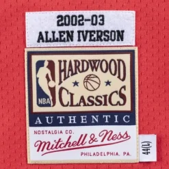 Mitchell & Ness Nba Authentic-Authentic Jersey Philadelphia 76Ers 2002-03 Allen Iverson