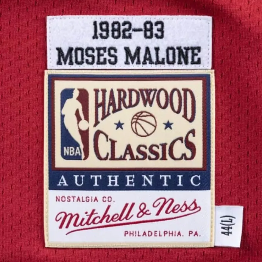 Mitchell & Ness Nba Authentic-Authentic Jersey Philadelphia 76Ers 1982-83 Moses Malone