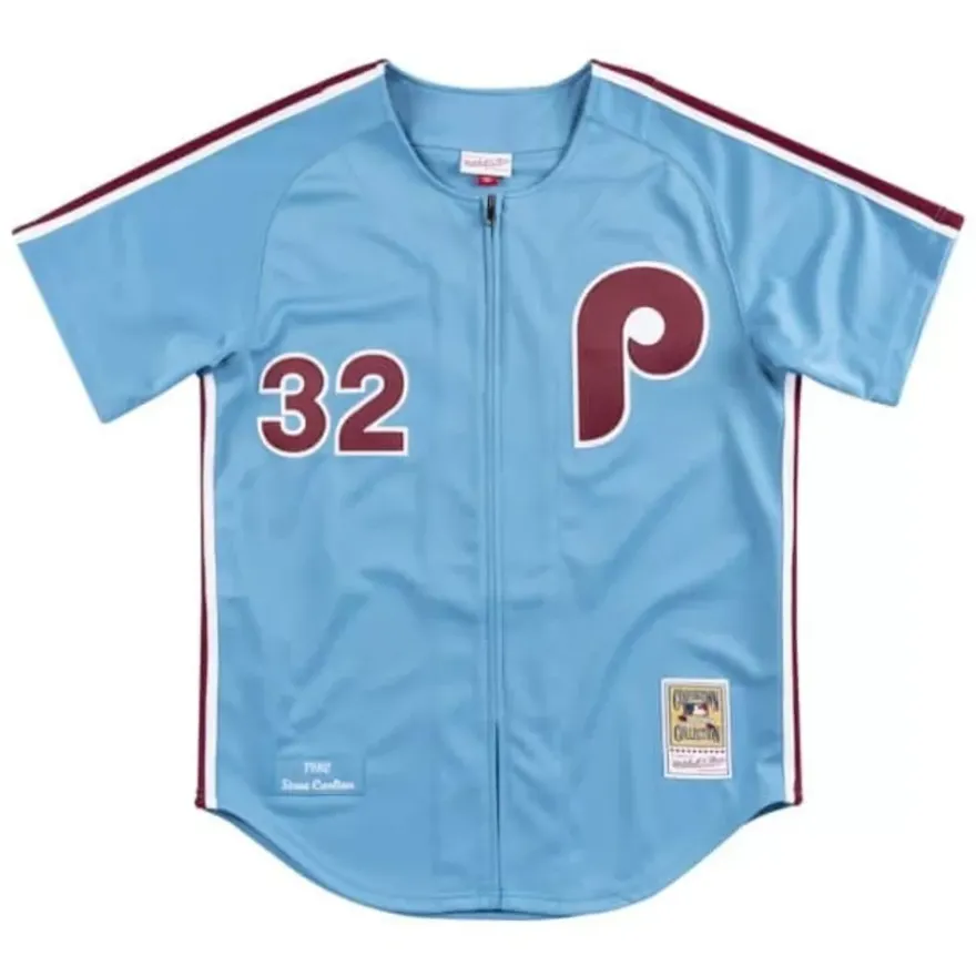 Mitchell & Ness Mlb Authentic-Authentic Jersey Philadelphia Phillies Road 1980 Steve Carlton