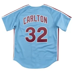 Mitchell & Ness Mlb Authentic-Authentic Jersey Philadelphia Phillies Road 1980 Steve Carlton