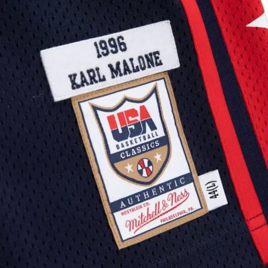Mitchell & Ness Nba Authentic-Authentic Karl Malone Team Usa Mens 1996-97 Jersey
