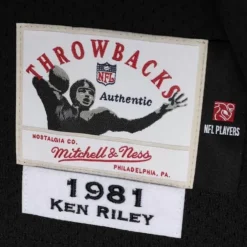 Mitchell & Ness Nfl Authentic-Authentic Ken Riley Cincinnati Bengals 1981 Jersey