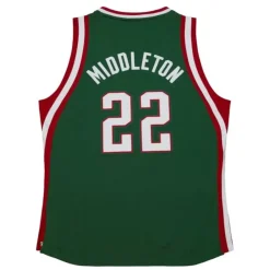Mitchell & Ness Nba Authentic-Authentic Khris Middleton Milwaukee Bucks Road 2013-14 Jersey