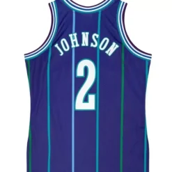 Mitchell & Ness Nba Authentic-Authentic Larry Johnson Charlotte Hornets Alternate 1994-95 Jersey