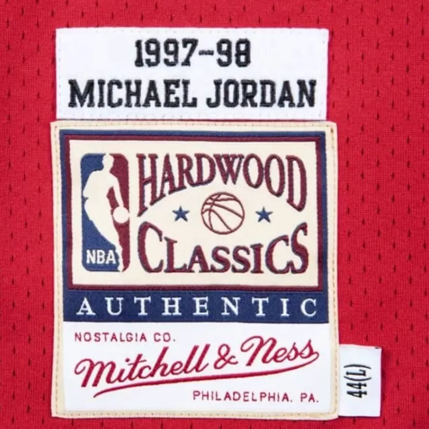 Mitchell & Ness Nba Authentic-Authentic Michael Jordan Chicago Bulls Road Finals 1997-98 Jersey