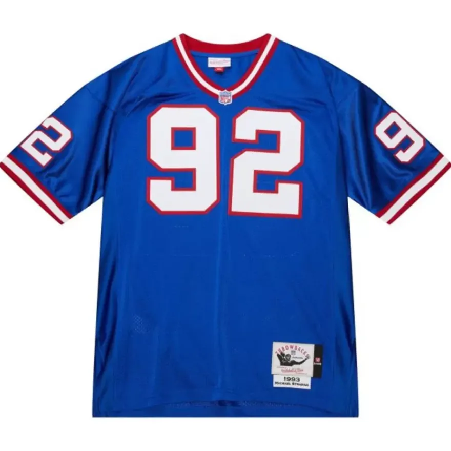 Mitchell & Ness Nfl Authentic-Authentic Michael Strahan New York Giants Dark 1993 Jersey