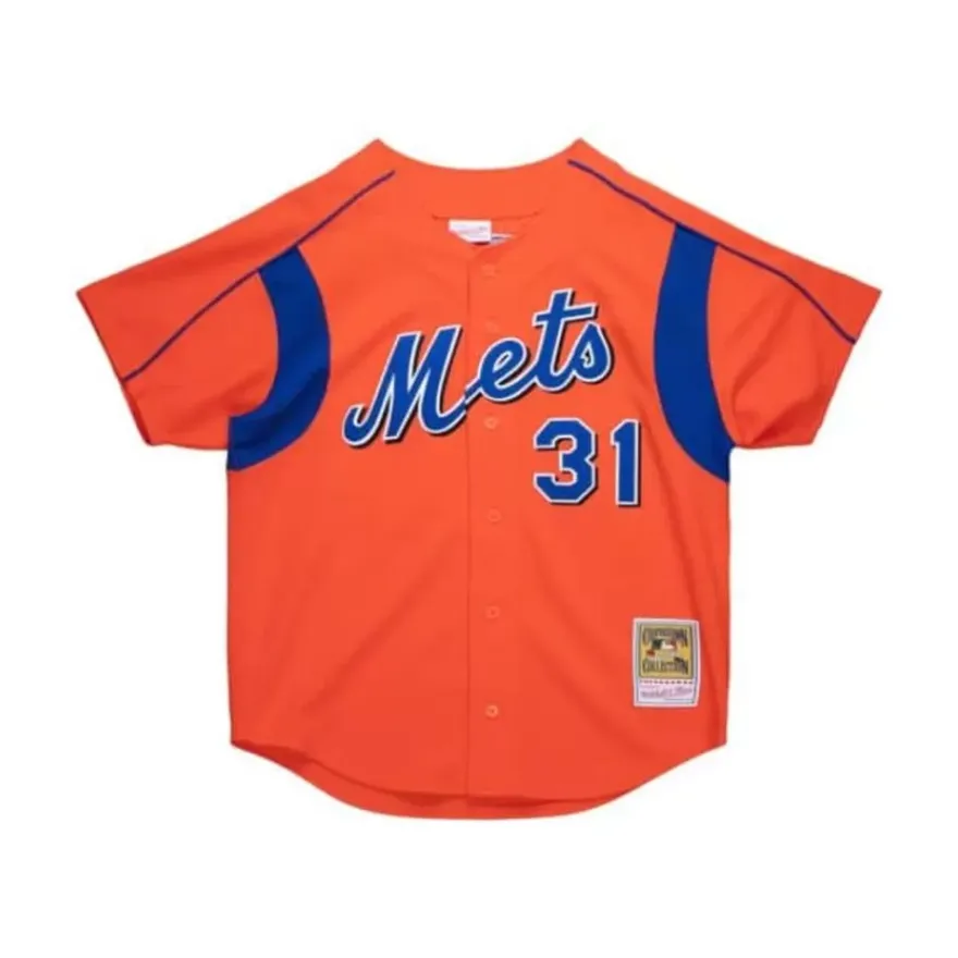 Mitchell & Ness Mlb Authentic-Authentic Mike Piazza New York Mets 2004 Bp Jersey