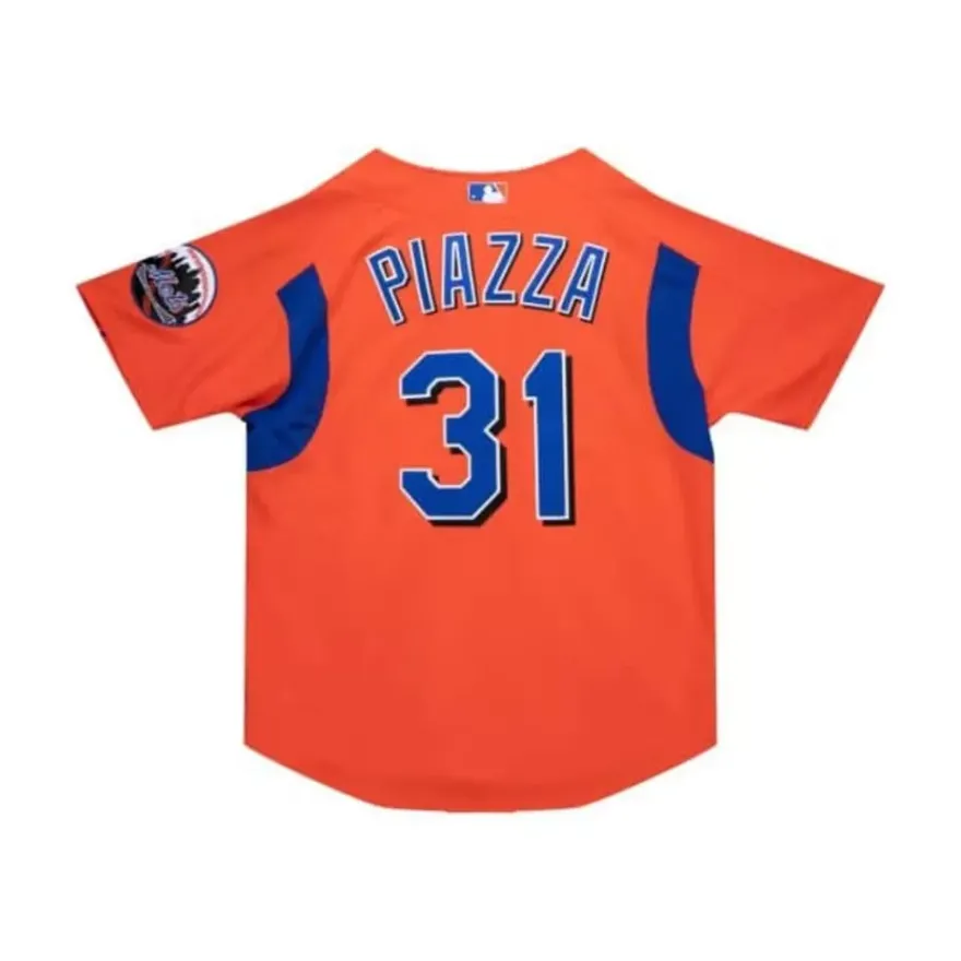 Mitchell & Ness Mlb Authentic-Authentic Mike Piazza New York Mets 2004 Bp Jersey