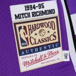 Mitchell & Ness Nba Authentic-Authentic Mitch Richmond Sacramento Kings 1994-95 Jersey