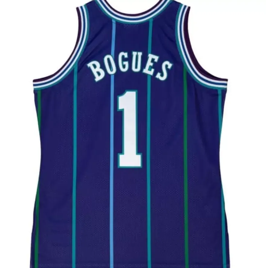 Mitchell & Ness Nba Authentic-Authentic Muggsy Bogues Charlotte Hornets Alternate 1994-95 Jersey