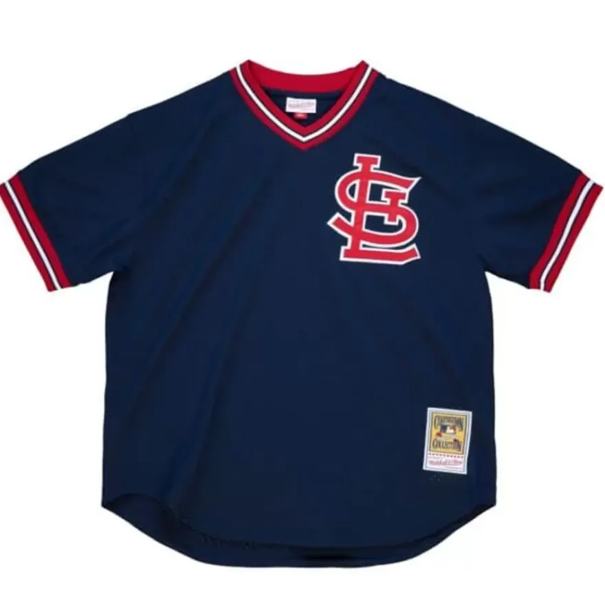 Mitchell & Ness Mlb Authentic-Authentic Ozzie Smith St. Louis Cardinals 1994 Pullover Jersey