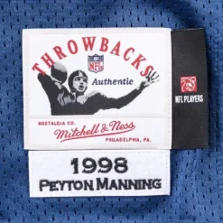 Mitchell & Ness Nfl Authentic-Authentic Peyton Manning Indianapolis Colts 1998 Jersey