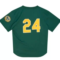 Mitchell & Ness Mlb Authentic-Authentic Rickey Henderson Oakland Athletics 1998 Pullover Jersey