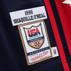 Mitchell & Ness Nba Authentic-Authentic Shaquille O'Neal Team Usa Mens 1996-97 Jersey
