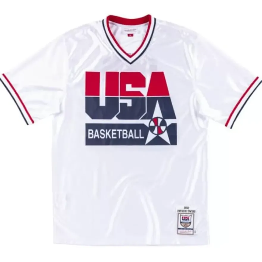 Mitchell & Ness Nba Authentic-Authentic Shooting Shirt Team Usa 1992 Patrick Ewing