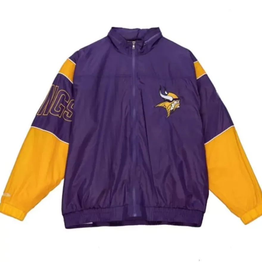 Mitchell & Ness Jackets & Outerwear-Authentic Sideline Jacket Minnesota Vikings
