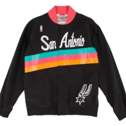 Mitchell & Ness Jackets & Outerwear-Authentic Warm Up Jacket San Antonio Spurs 1994-95