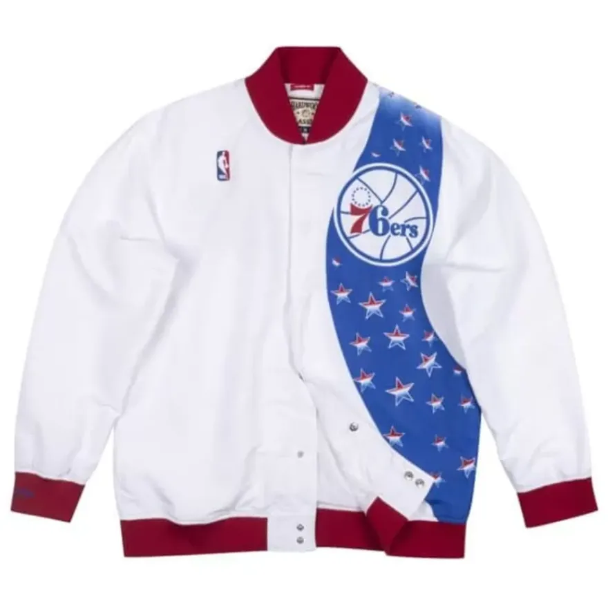 Mitchell & Ness Jackets & Outerwear-Authentic Warm Up Jacket Philadelphia 76Ers 1993-94