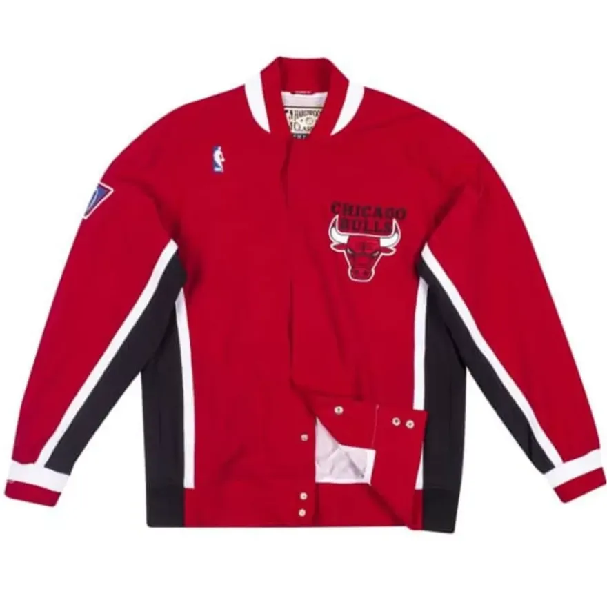 Mitchell & Ness Jackets & Outerwear-Authentic Warm Up Jacket Chicago Bulls 1996-97