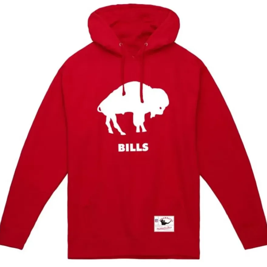 Mitchell & Ness Hoodies & Sweatshirts-Basic Logo 1 Hoodie Buffalo Bills