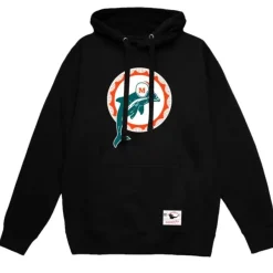 Mitchell & Ness Hoodies & Sweatshirts-Basic Logo 2 Hoodie Miami Dolphins