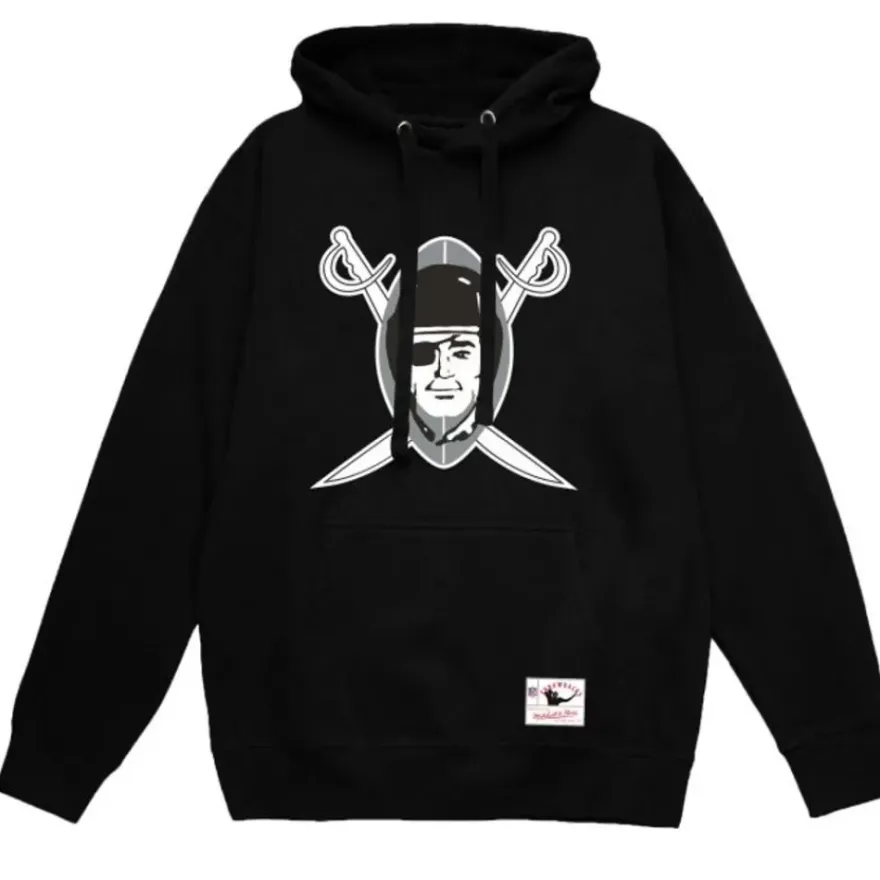 Mitchell & Ness Hoodies & Sweatshirts-Basic Logo 3 Hoodie Oakland Raiders