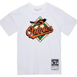 Mitchell & Ness T-Shirts & Tops-Basic Logo 5 Tee Baltimore Orioles