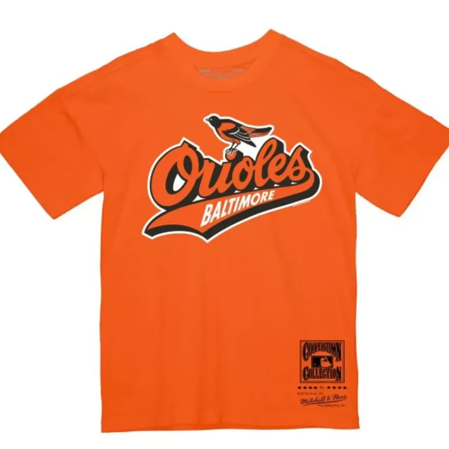 Mitchell & Ness T-Shirts & Tops-Basic Logo 4 Tee Baltimore Orioles
