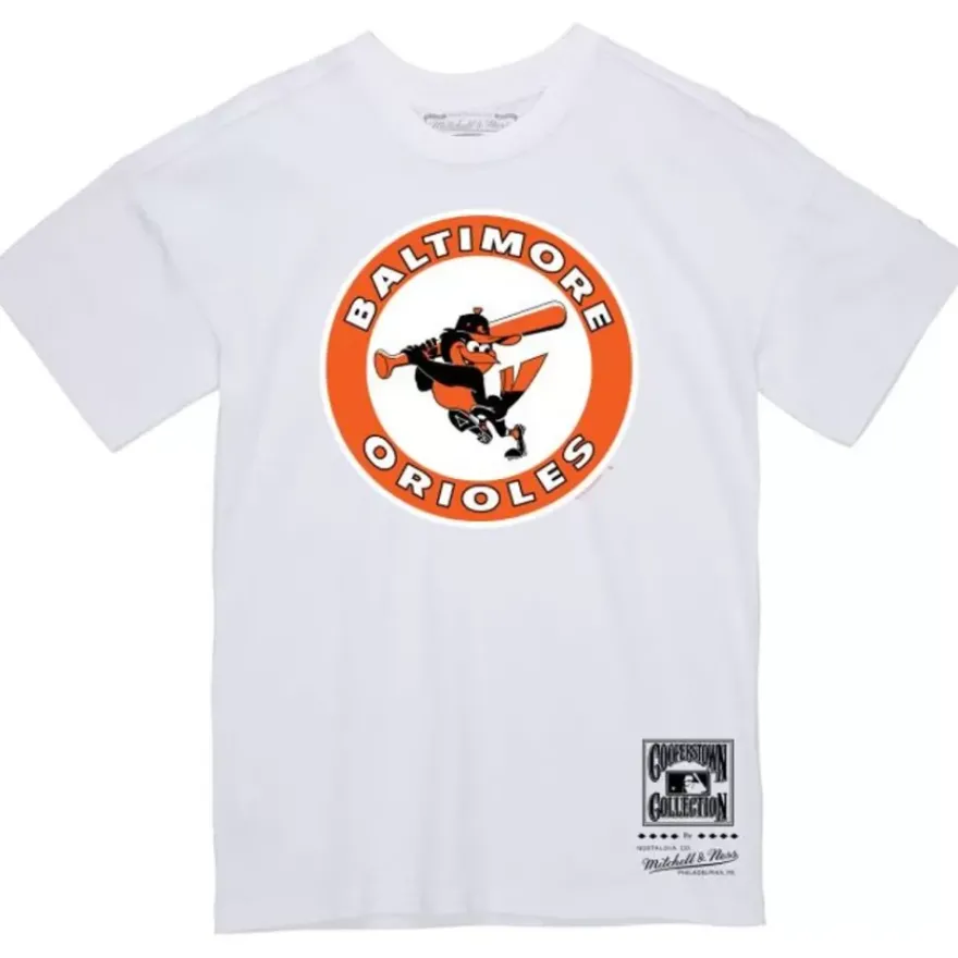 Mitchell & Ness T-Shirts & Tops-Basic Logo 2 Tee Baltimore Orioles