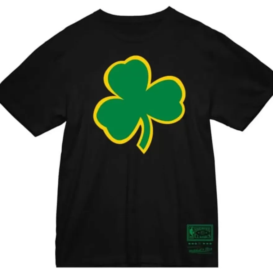 Mitchell & Ness T-Shirts & Tops-Basic Logo 4 Tee Boston Celtics