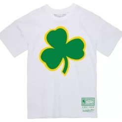 Mitchell & Ness T-Shirts & Tops-Basic Logo 4 Tee Boston Celtics