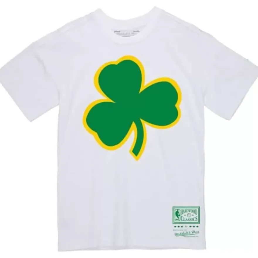 Mitchell & Ness T-Shirts & Tops-Basic Logo 4 Tee Boston Celtics