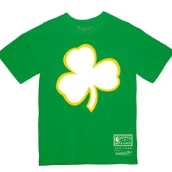 Mitchell & Ness T-Shirts & Tops-Basic Logo 4 Tee Boston Celtics