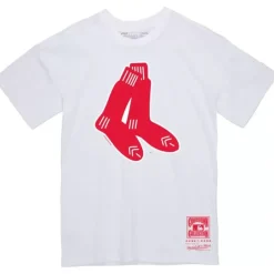 Mitchell & Ness T-Shirts & Tops-Basic Logo 1 Tee Boston Red Sox