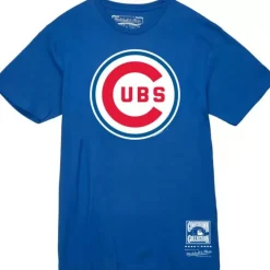 Mitchell & Ness T-Shirts & Tops-Basic Logo 4 Tee Chicago Cubs