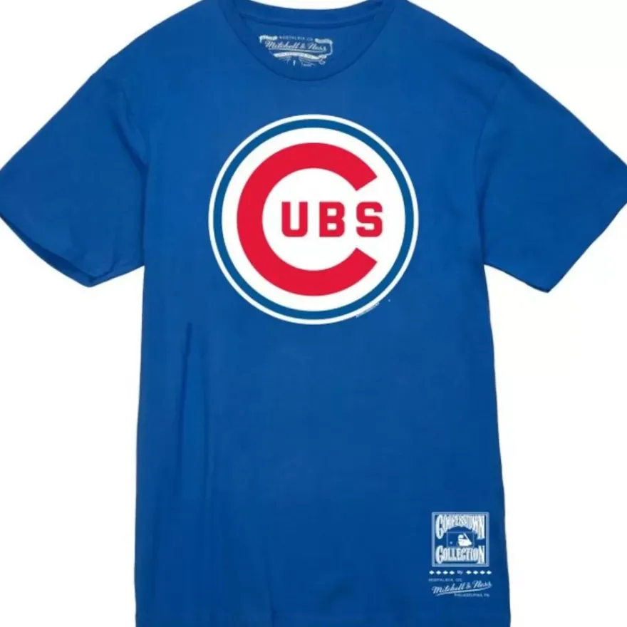 Mitchell & Ness T-Shirts & Tops-Basic Logo 4 Tee Chicago Cubs