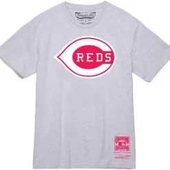 Mitchell & Ness T-Shirts & Tops-Basic Logo 3 Tee Cincinnati Reds
