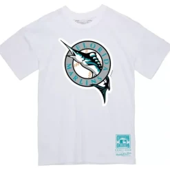 Mitchell & Ness T-Shirts & Tops-Basic Logo 1 Tee Florida Marlins