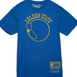 Mitchell & Ness T-Shirts & Tops-Basic Logo 9 Tee Golden State Warriors