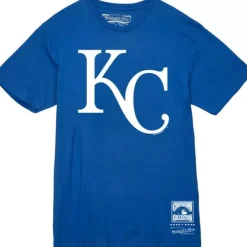 Mitchell & Ness T-Shirts & Tops-Basic Logo 2 Tee Kansas City Royals
