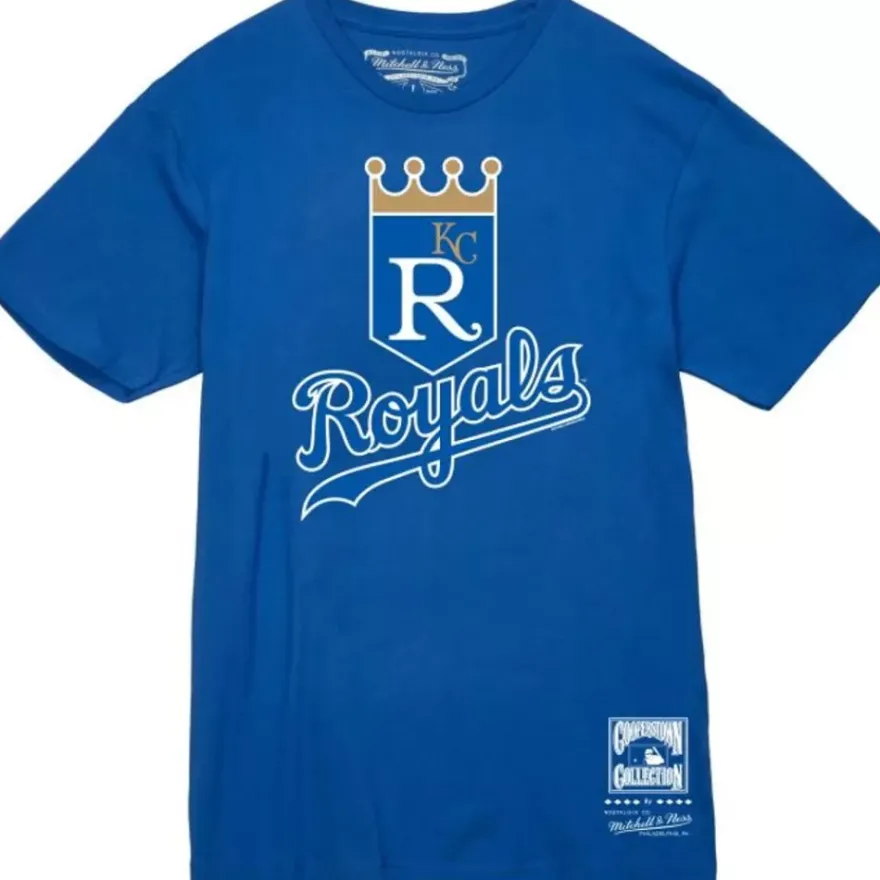 Mitchell & Ness T-Shirts & Tops-Basic Logo 3 Tee Kansas City Royals