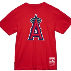 Mitchell & Ness T-Shirts & Tops-Basic Logo 2 Tee Los Angeles Angels