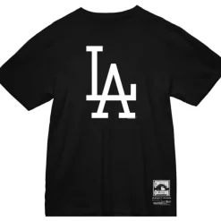 Mitchell & Ness T-Shirts & Tops-Basic Logo 2 Tee Los Angeles Dodgers