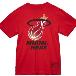 Mitchell & Ness T-Shirts & Tops-Basic Logo 1 Tee Miami Heat