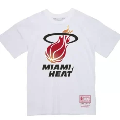 Mitchell & Ness T-Shirts & Tops-Basic Logo 1 Tee Miami Heat