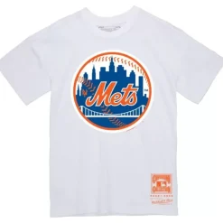 Mitchell & Ness T-Shirts & Tops-Basic Logo 1 Tee New York Mets