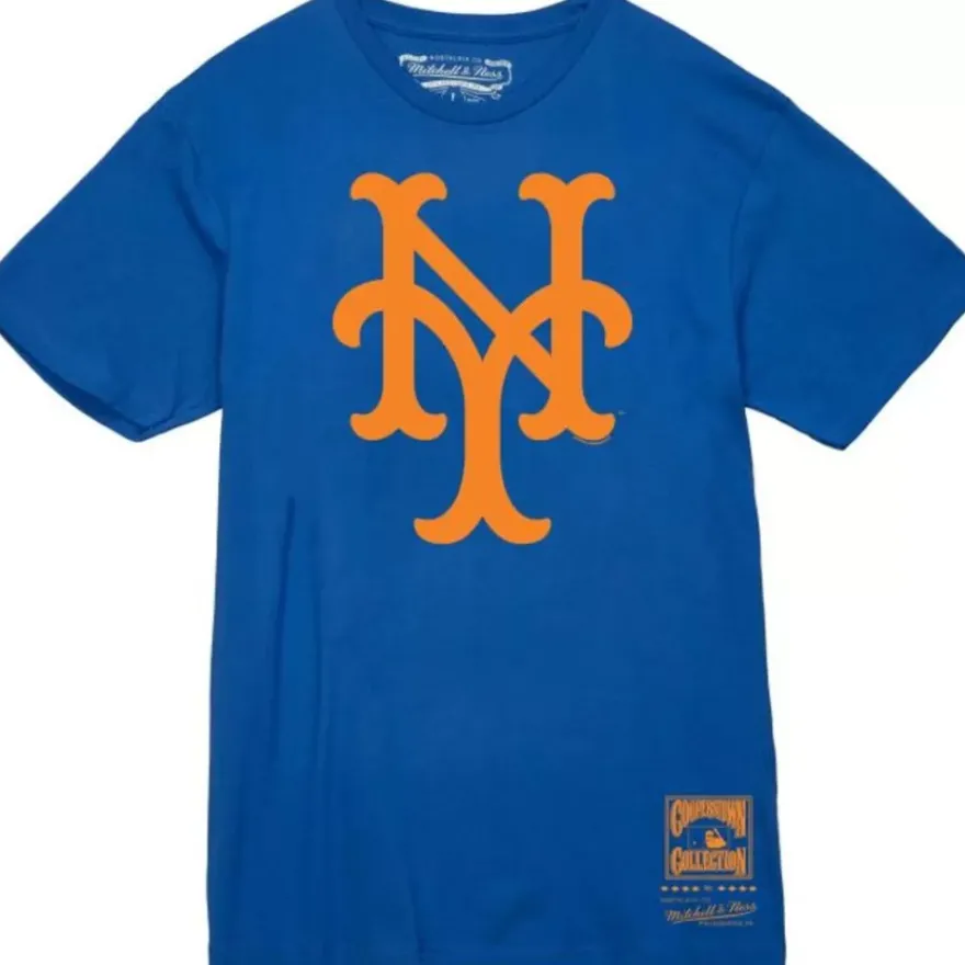 Mitchell & Ness T-Shirts & Tops-Basic Logo 2 Tee New York Mets
