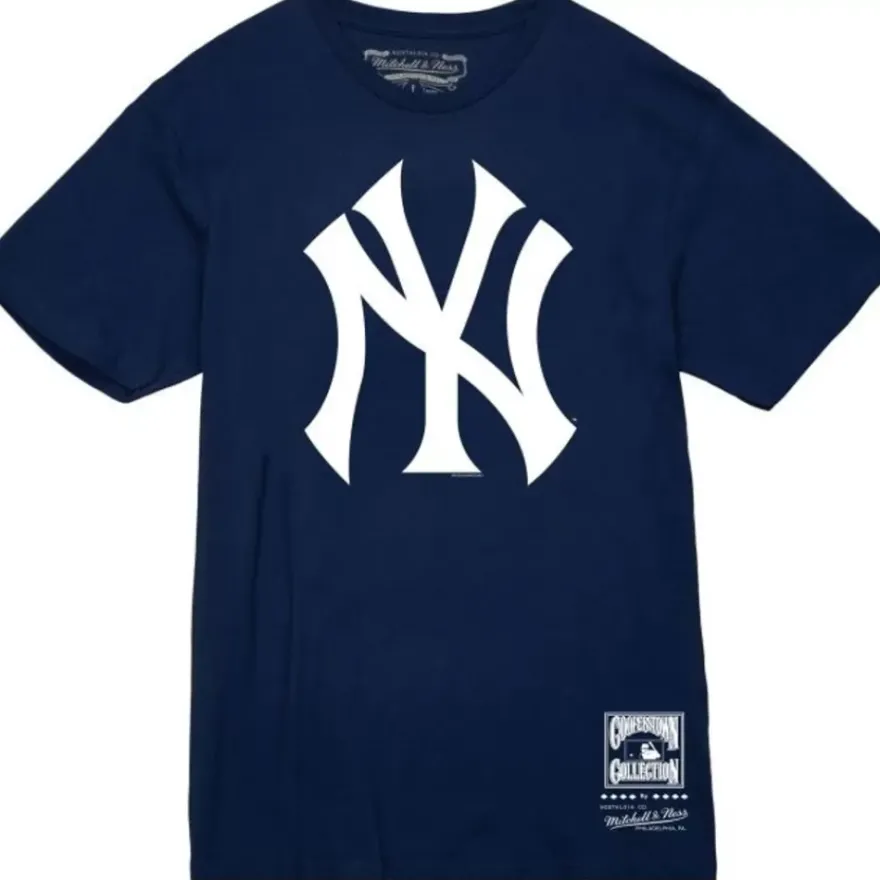 Mitchell & Ness T-Shirts & Tops-Basic Logo 2 Tee New York Yankees